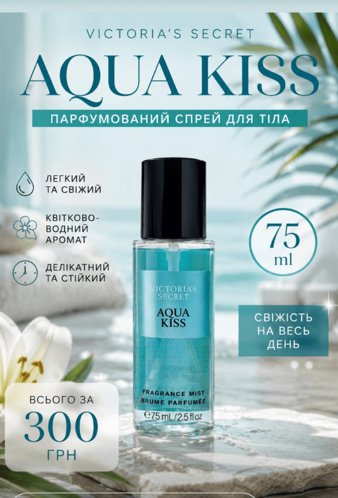 Парфумований спрей для тіла Victoria's Secret Aqua Kiss 75 ml